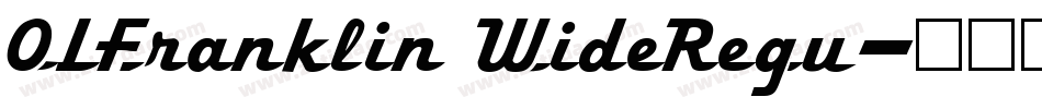 OLFranklin WideRegu字体转换